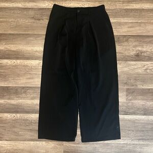 Black Wide-Leg Pants